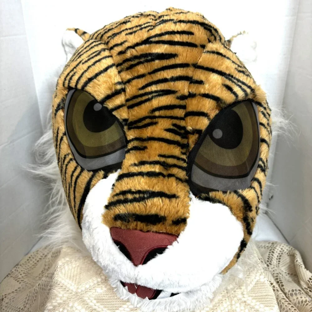 Dan Dee Big Greeter Heads Tiger Plush Mascot Head Adult Halloween